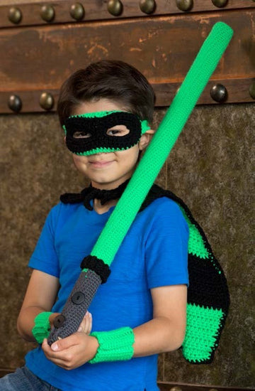 Halloween Boy Hero in Red Heart Super Saver Economy Solids - LW3836