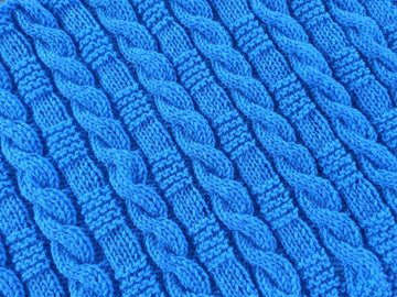 Cable & Garter Stitch Baby Blanket