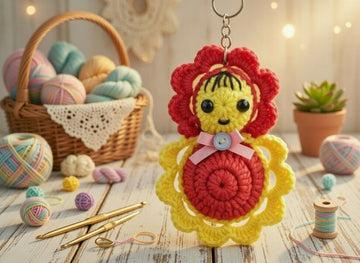Crochet Doll Money Bag Keychain Pattern PDF + Video Tutorial for Beginners