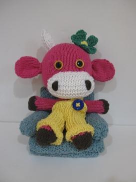 Knitkinz Pink Cow