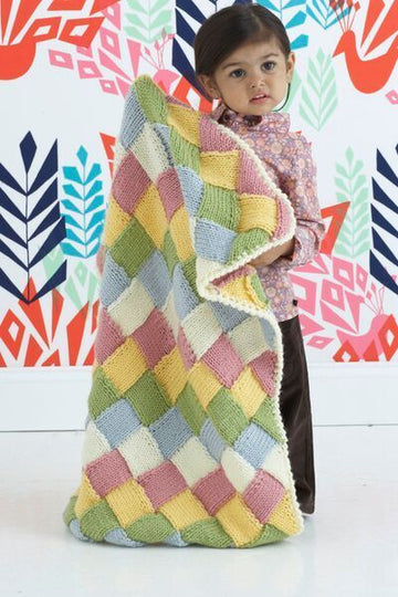 Tumbling Blocks Blankie in Lion Brand Vanna's Choice - 80661AD