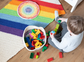 Rainbow Rug in Yarn and Colors Epic - YAC100062 - Downloadable PDF