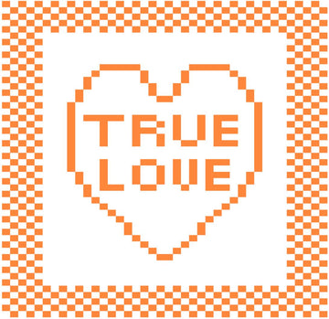 'True Love' Heart Dishcloth