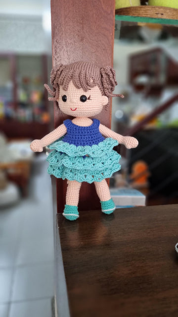 Crochet doll pattern, Amigurumi doll, Suchin doll