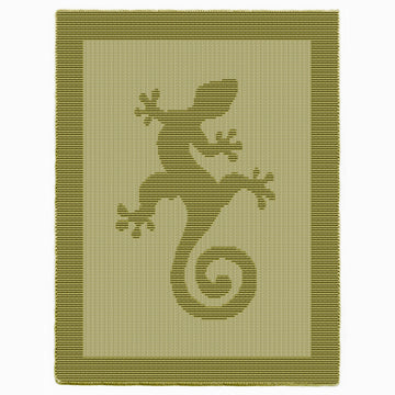 Lizard Blanket Knitting Pattern, Knit and Purl only motif laphgan