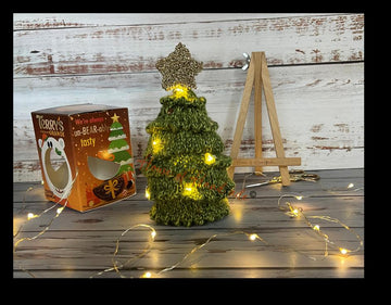 Light-up Christmas Tree Chocolate Orange Cover Knitting Pattern
