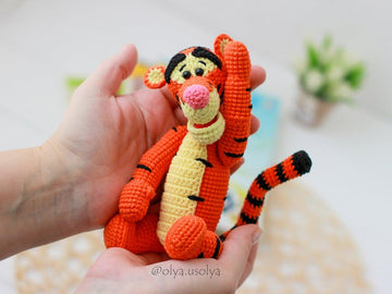 Tigger (Tiger) pattern (PDF + 8 videos) Winnie the Pooh