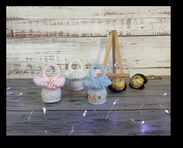 Dummy Baby Shower Ferrero Rocher Cover Favour Knitting Pattern