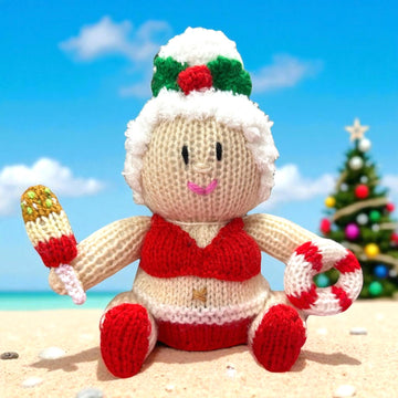 Christmas Summer Mrs Claus choc cover / toy