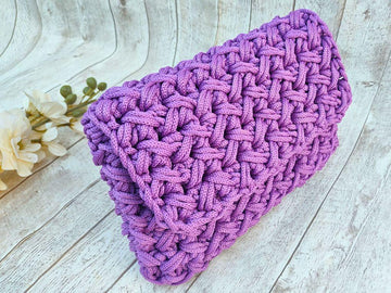 Origami One-Piece Textured Crochet Bag