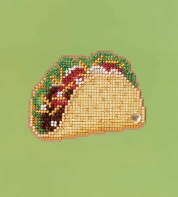 Mill Hill Taco Cross Stitch Kit - 3inw x 2.5in