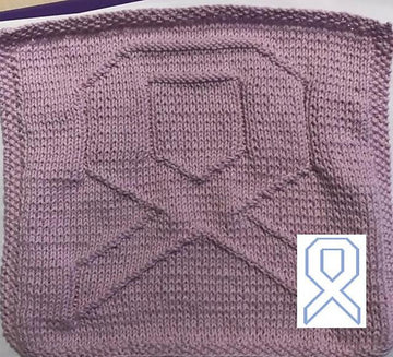 Nr. 192 Knæk Cancer bow 65 stitches