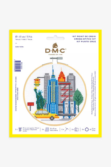 DMC New York Cross Stitch Kit - 5.9in