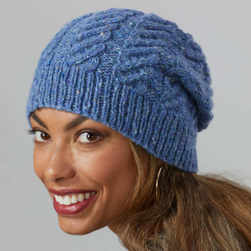 1280 - Iris - Hat Knitting Pattern for Women in Valley Yarns Taconic by Valley Yarns