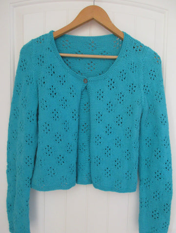 Eyelet Flower Cardigan