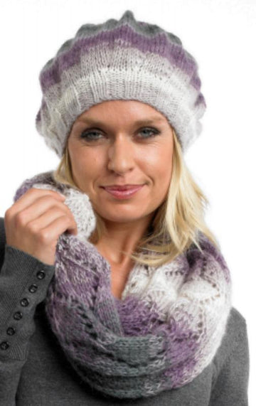 Beret Style Hat and Cowl/Scarf *Knitting Pattern*