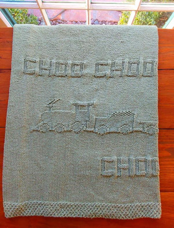 Choo Choo Train baby blanket