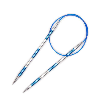 KnitPro Smartstix Blue Fixed Circular Needles 60cm (24in) (1 Pair)