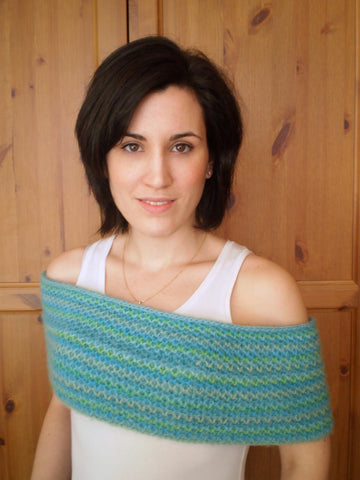Honeycomb Brioche Cowl Shrug