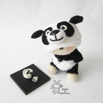Pebble doll Panda