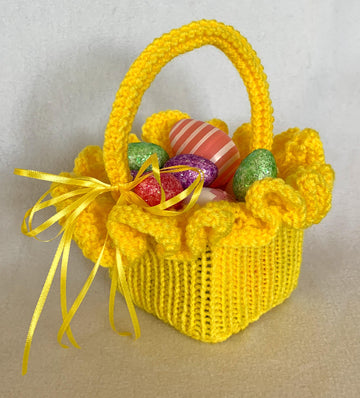 Easter Basket with Ruffled Edge