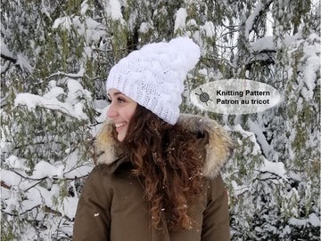 Fluffy Snow Maman et Enfant Bonnet Tuque