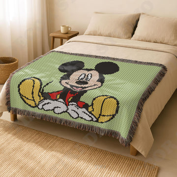 C2C Sitting Mickey Mouse Blanket Disney Throw Green Crib CROCHET PATTERN