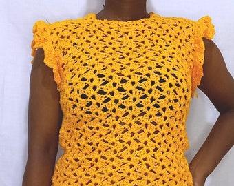 Sunshine Lacy summer top