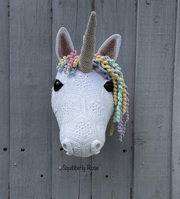 Luna the African flower unicorn head