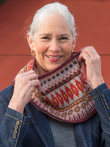 Carina Cowl in Berroco Lanas Light - Downloadable PDF
