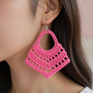 Crochet Leaf Earrings Pattern | PDF + Video Tutorial