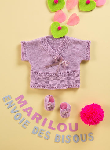 Babies Cross Over and Slippers in Bergere de France Merinos 2,5 - 60376-07 - Downloadable PDF