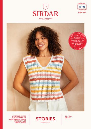 Soft Skyline Top in Sirdar Stories DK - Downloadable PDF