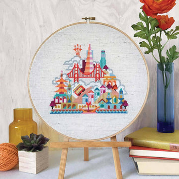Satsuma Street Pretty Little San Francisco Cross Stitch Chart - Leaflet