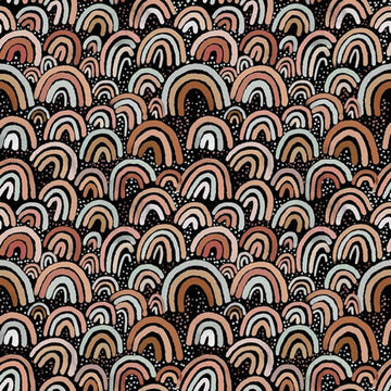Poppy Fabrics - Digital Rainbows 1 Jersey
