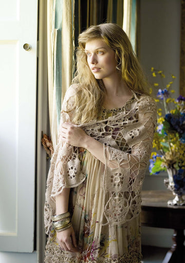 Adoration Wrap in Rowan Fine Lace - Downloadable PDF