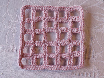 Crochet Lattice Granny Square