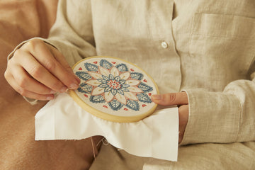DMC Mindful Making: The Mindful Mandala Printed Embroidery Kit