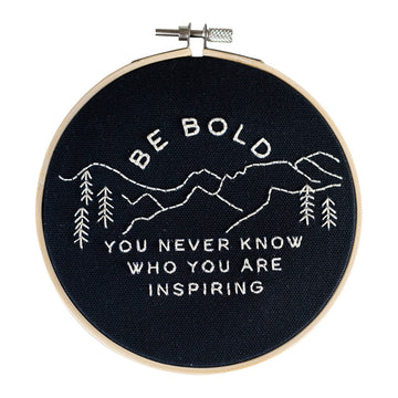 Cotton Clara Be Bold Embroidery Kit - 13cm