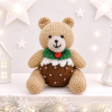 Christmas Pudding Teddy Bear Choc Cover / Toy
