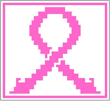 Awareness Ribbon Mosaic Crochet Square