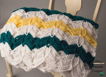 Diamond Burst Chevron Afghan