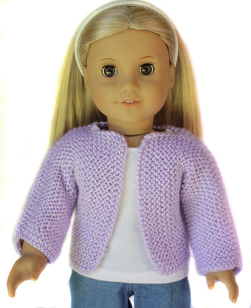 Beginner Knit Sweater for 18 inch Dolls