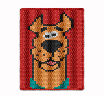 Finger Knitting Pattern, Scooby Doo Knit Kids Blanket
