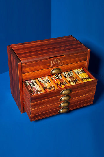 DMC Wooden Collector's Box pre-filled with 500 DMC Stranded Cottons