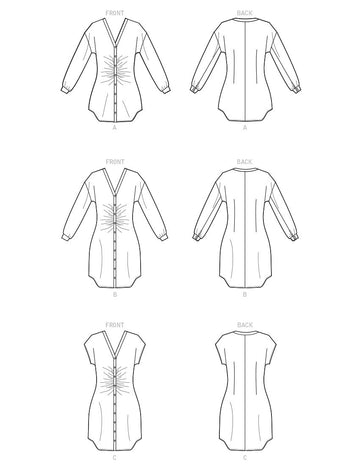 McCall's Misses' Tunic and Dresses M8237 - Sewing Pattern