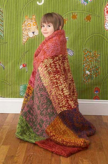 Glowing Colors Afghan in Lion Brand Jiffy - 70142A