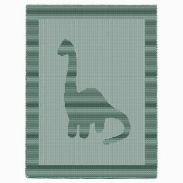 Dinosaur blanket Knitting Pattern, Knit and Purl only