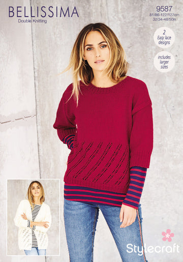 Cardigan & Sweater in Stylecraft Bellissima - 9587 - Downloadable PDF
