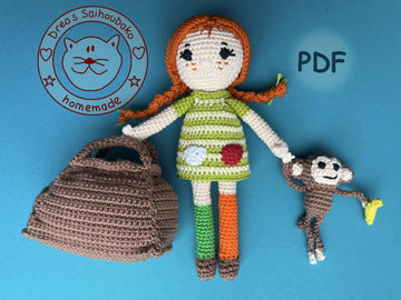 Pipi amigurumi doll